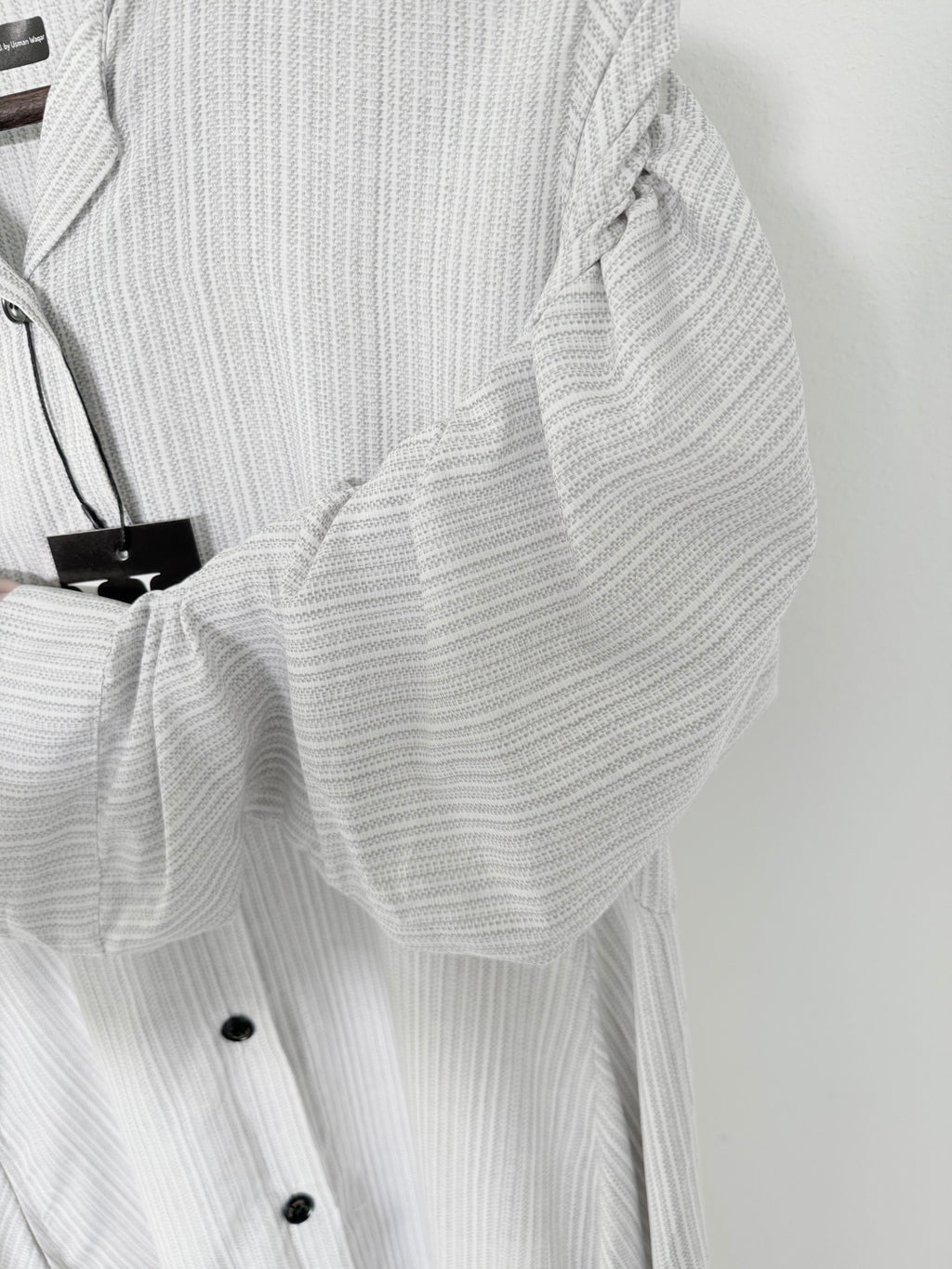 Elegant Striped Button-Down Maxi Dress