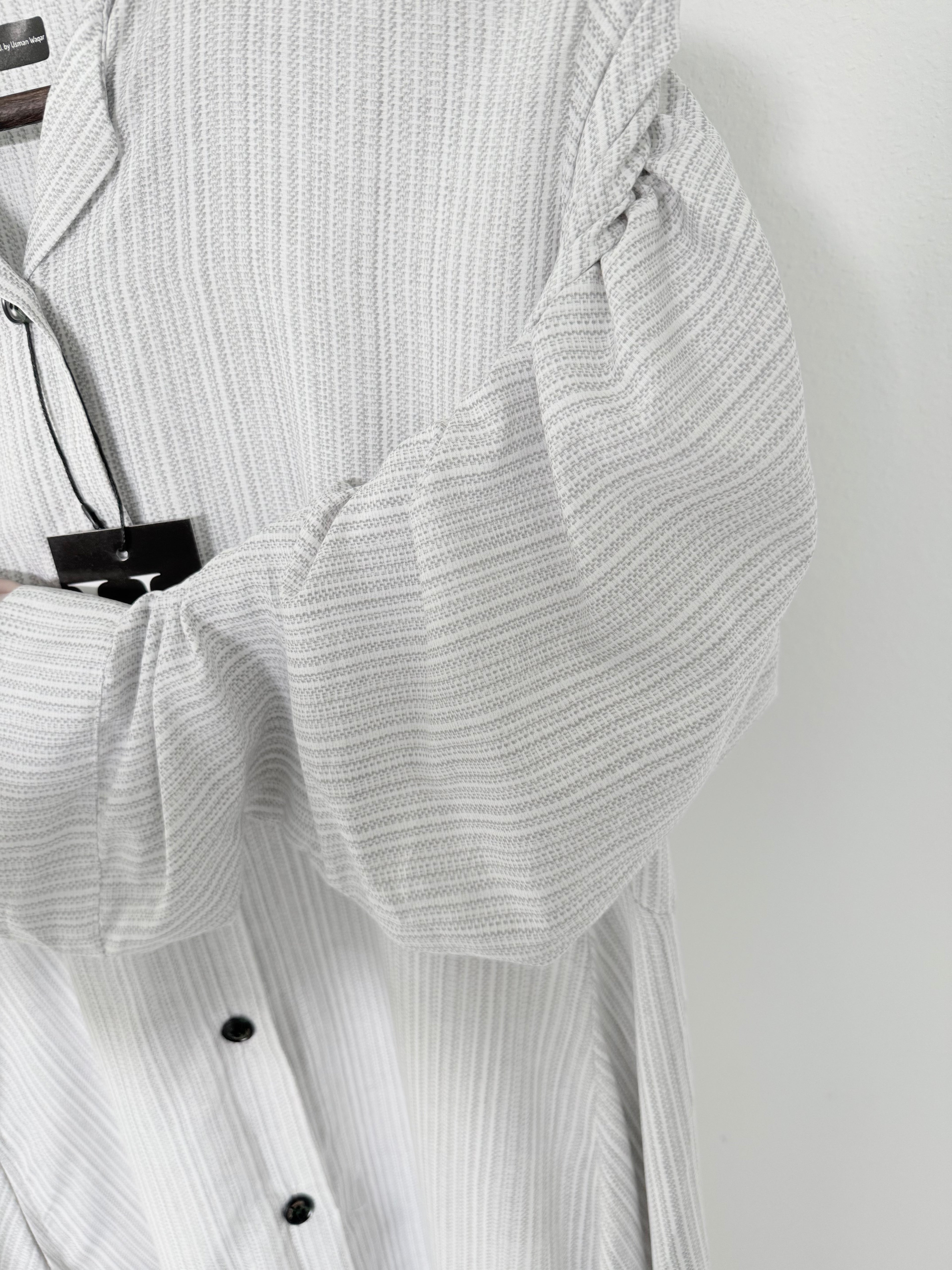 Elegant Striped Button-Down Maxi Dress