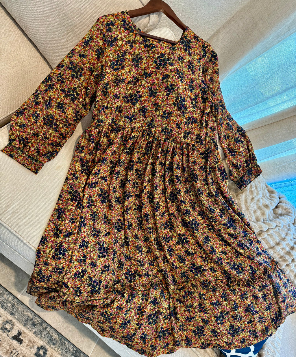 Floral Modest Maxi Dress – Comfort in Modesty Collection | U. by Usman Waqar