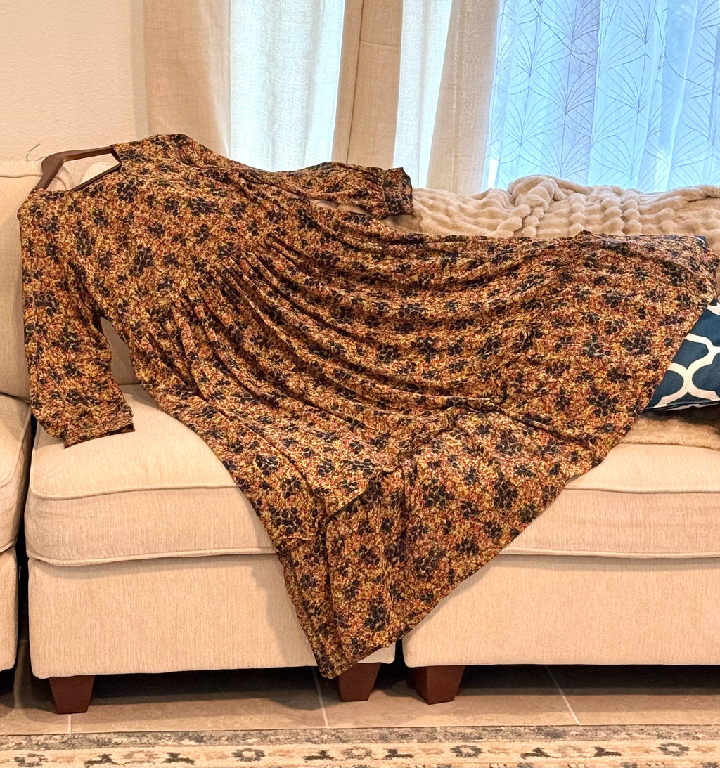 Floral Modest Maxi Dress – Comfort in Modesty Collection | U. by Usman Waqar