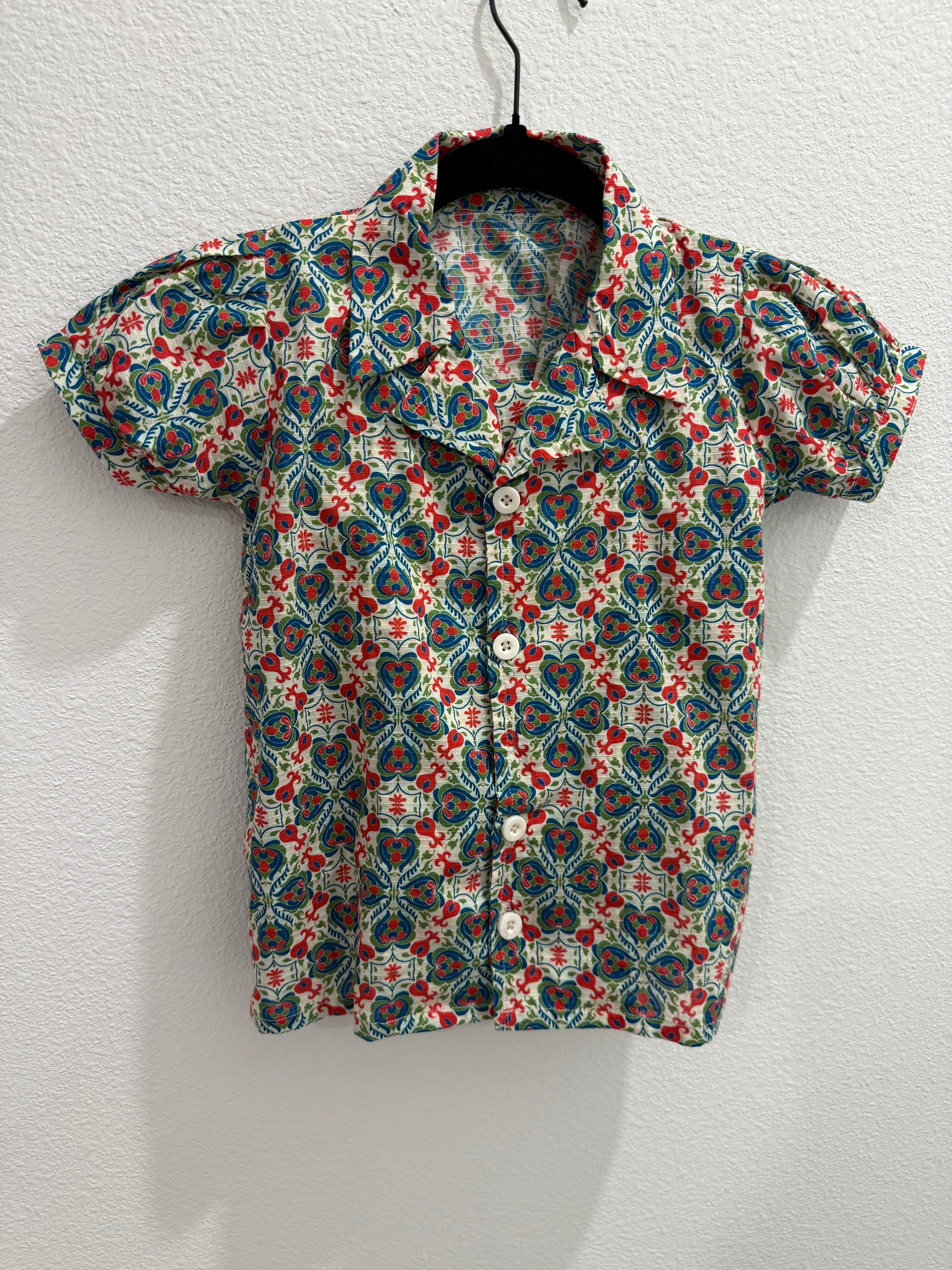 Girls’ Printed Co-Ord Set (Top & Wide-Leg Pants) – U. by Usman Waqar Kids