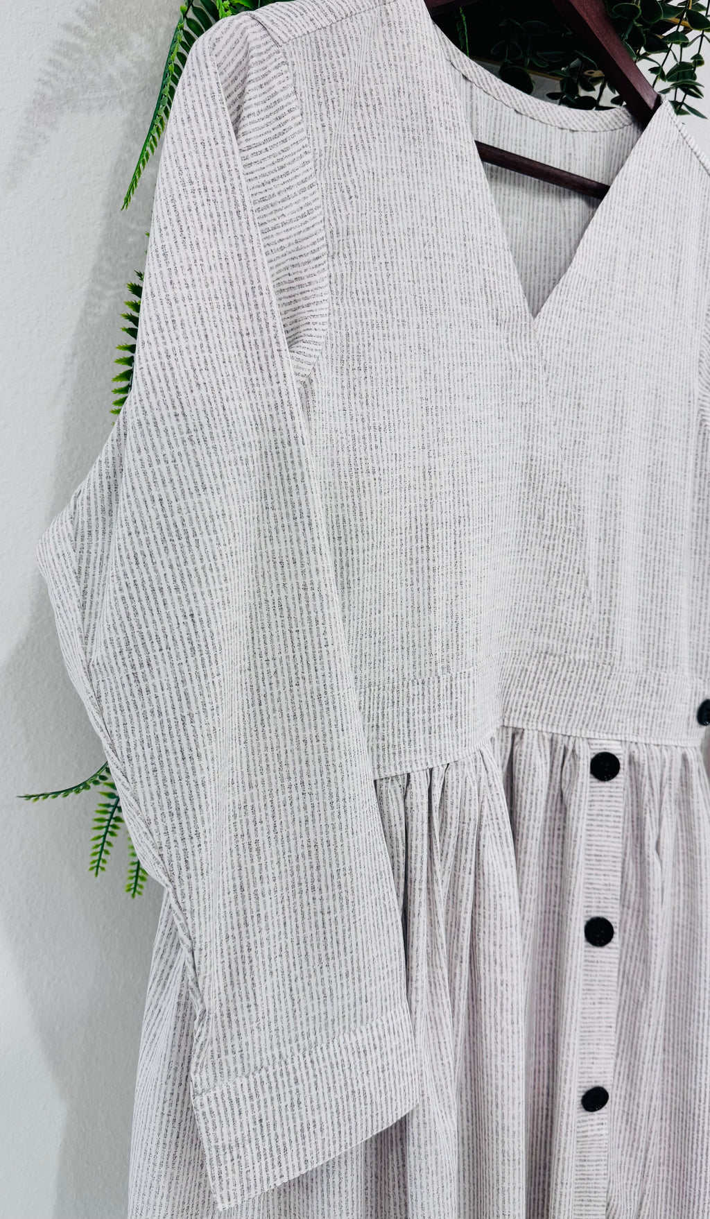 Elegant Button-Down Maxi Dress – Modest & Timeless Style