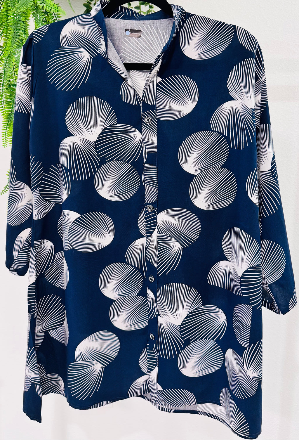 Navy Blue Printed Co-Ord Set – Modern Elegance with Comfort