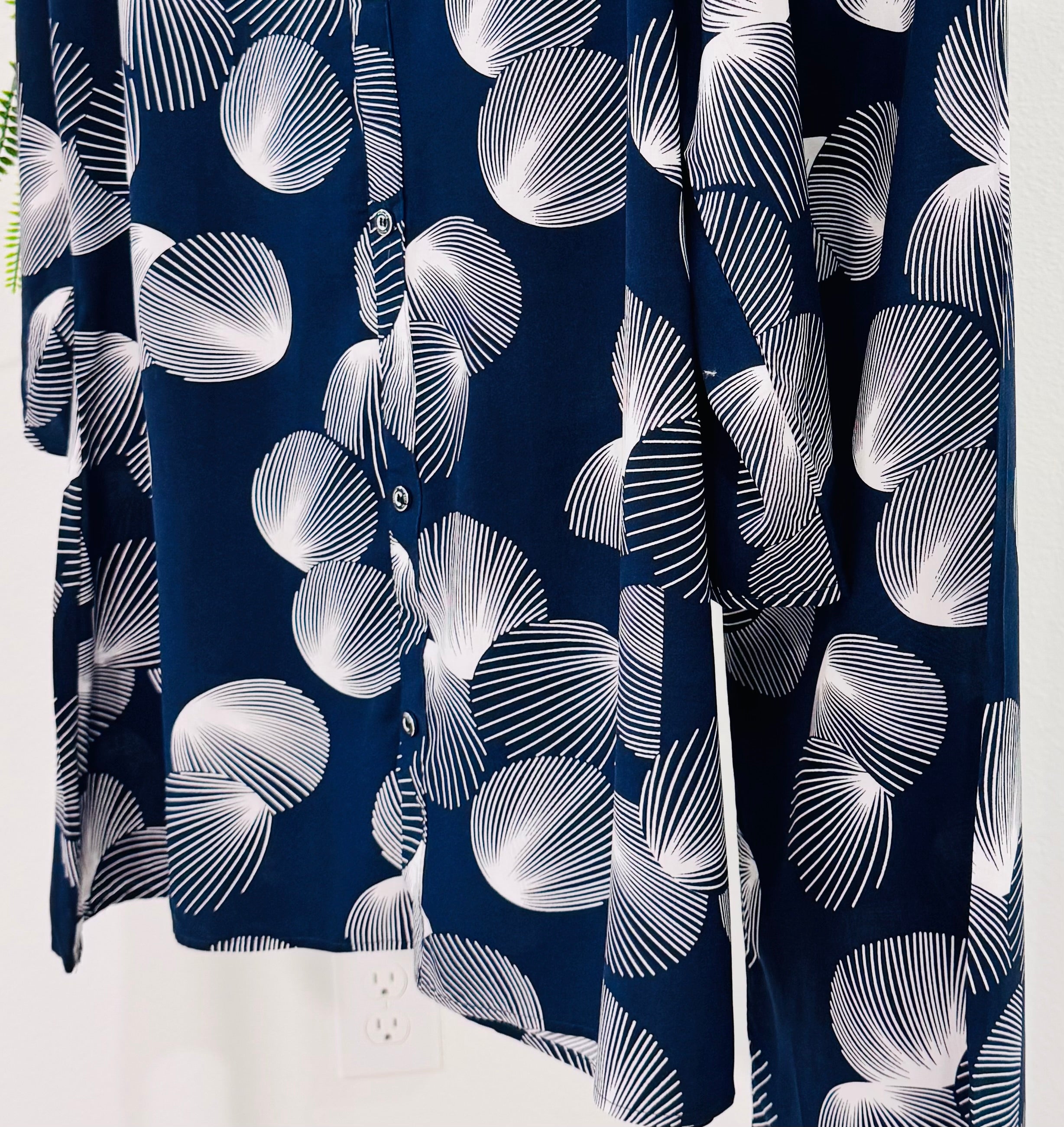 Navy Blue Printed Co-Ord Set – Modern Elegance with Comfort